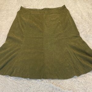 North Style, A-Line Skirt in Moss Green WOMENS SIZE 18